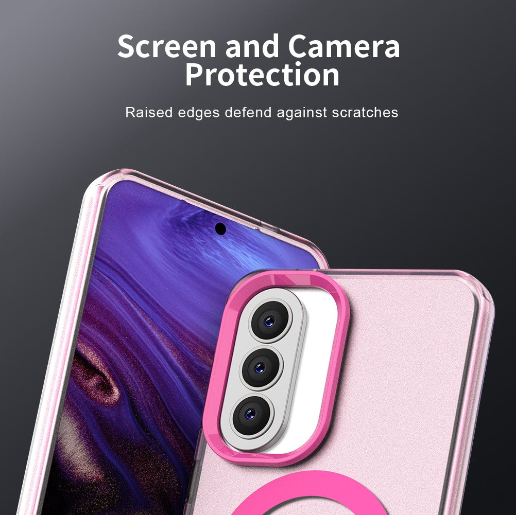 Custodia MagSafe per Samsung Galaxy A37 5G, Techsuit, CandyCase, Rosa