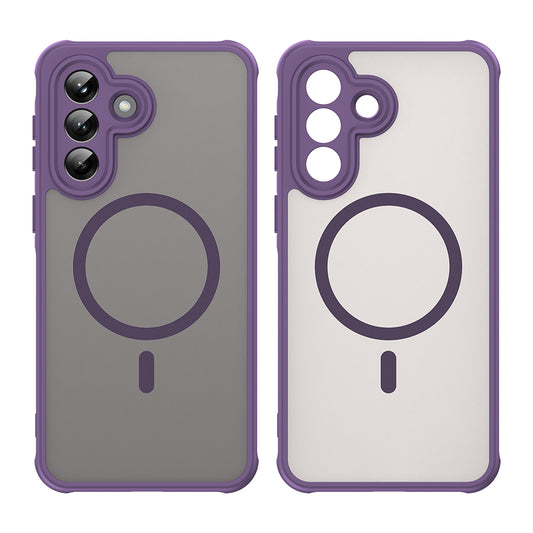 Custodia MagSafe per Samsung Galaxy A37 5G, Techsuit, HaloFrost II, Viola