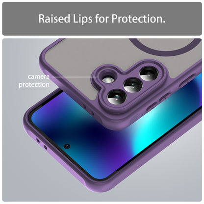 Custodia MagSafe per Samsung Galaxy A37 5G, Techsuit, HaloFrost II, Viola