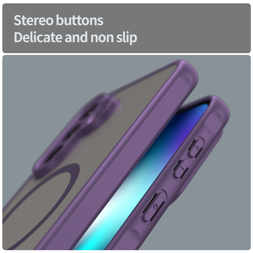 Custodia MagSafe per Samsung Galaxy A37 5G, Techsuit, HaloFrost II, Viola