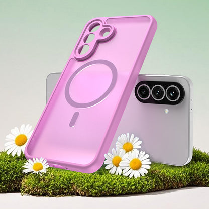 Custodia MagSafe per Samsung Galaxy A37 5G, Techsuit, HaloFrost II, Rosa