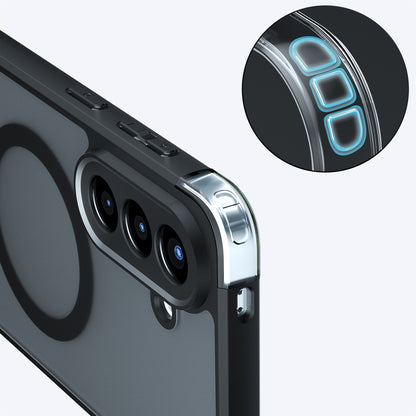 Custodia MagSafe per Samsung Galaxy A37 5G, Techsuit, PureFrost, Nera Satinata