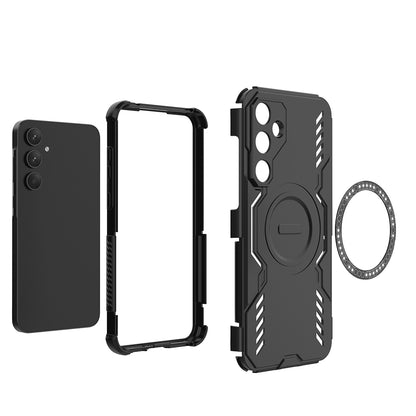 Custodia MagSafe per Samsung Galaxy A55 5G A556, Techsuit, ArmorMag, Nera