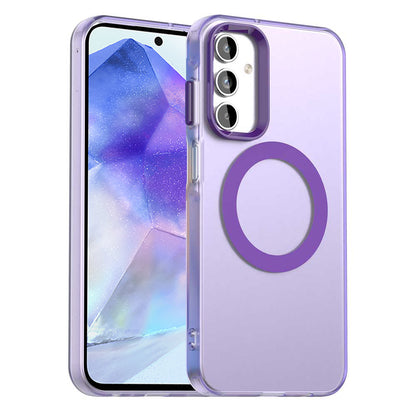 Custodia MagSafe per Samsung Galaxy A55 5G A556, Techsuit, CandyCase, Viola