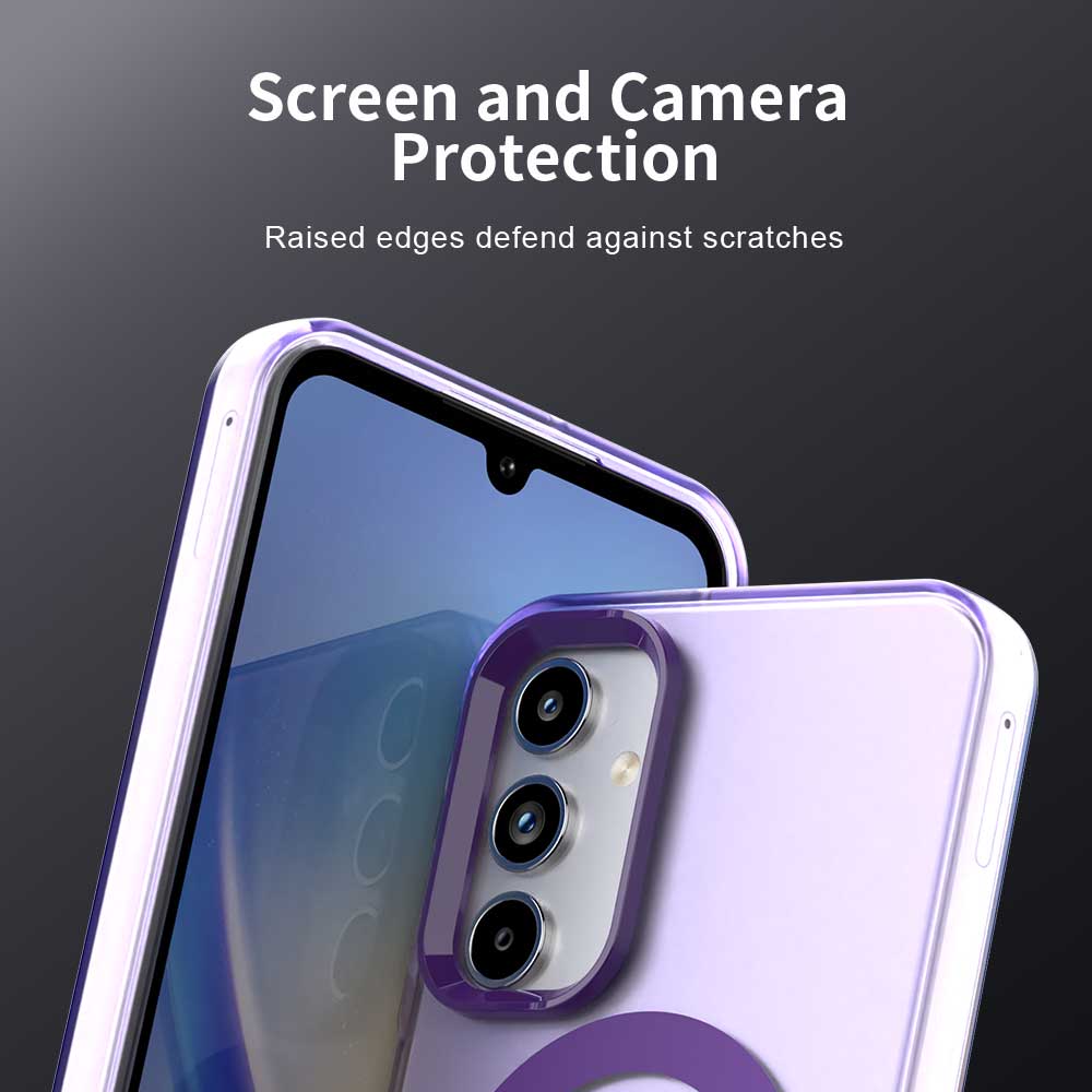 Custodia MagSafe per Samsung Galaxy A55 5G A556, Techsuit, CandyCase, Viola