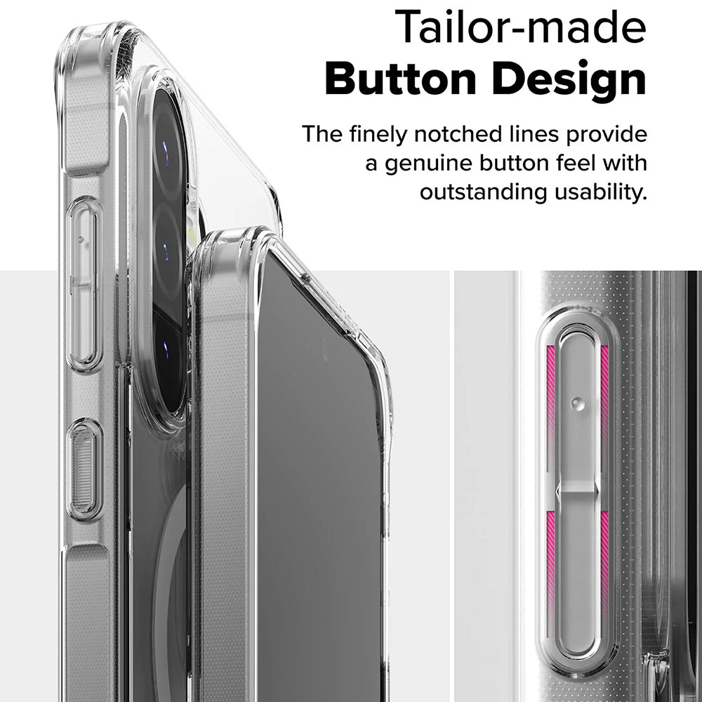 Custodia MagSafe per Samsung Galaxy A56 A566 / A36 A366, Ringke, Fusion, Trasparente