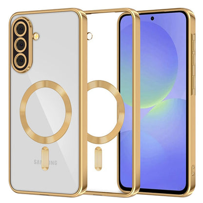 Custodia MagSafe per Samsung Galaxy A56 A566 / A36 A366, Techsuit, Luxury Crystal, Oro