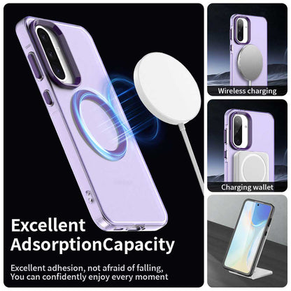Custodia MagSafe per Samsung Galaxy A56 A566, Techsuit, CandyCase, Viola