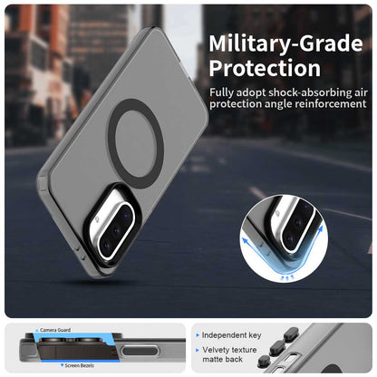 Custodia MagSafe per Samsung Galaxy A56 A566, Techsuit, CandyCase, Nera
