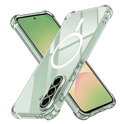 Custodia MagSafe per Samsung Galaxy A56 A566, Techsuit, Antiurto, Trasparente