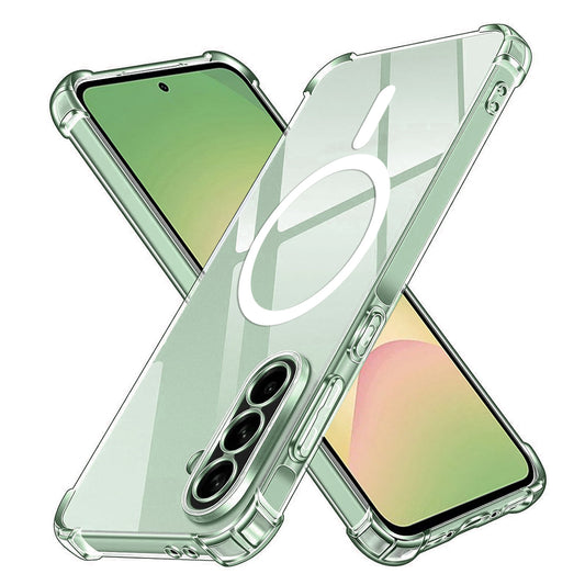 Custodia MagSafe per Samsung Galaxy A56 A566, Techsuit, Antiurto, Trasparente