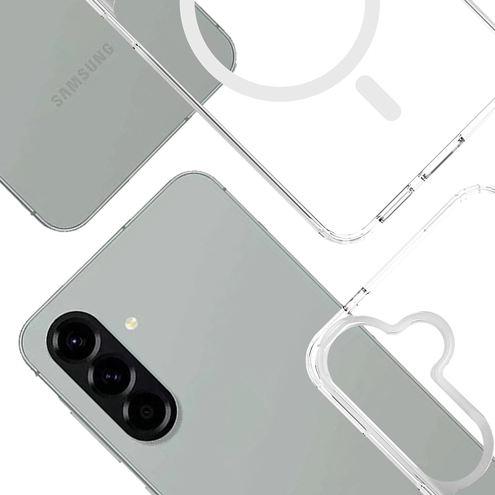 Custodia MagSafe per Samsung Galaxy A57 5G, 3MK, Armor MagCase, Trasparente