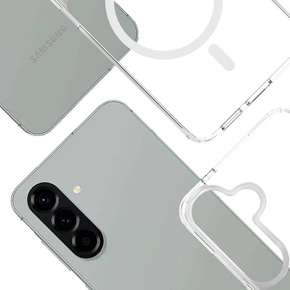 Custodia MagSafe per Samsung Galaxy A57 5G, 3MK, Armor MagCase, Trasparente
