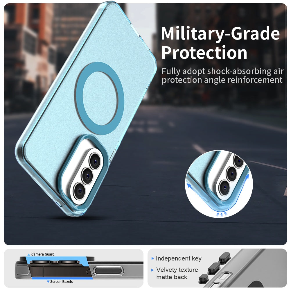 Custodia MagSafe per Samsung Galaxy A57 5G, Techsuit, CandyCase, Blu