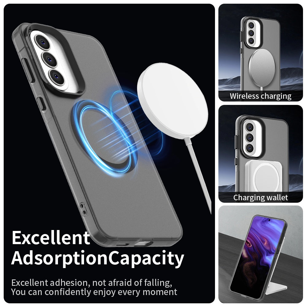 Custodia MagSafe per Samsung Galaxy A57 5G, Techsuit, CandyCase, Nera