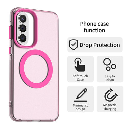 Custodia MagSafe per Samsung Galaxy A57 5G, Techsuit, CandyCase, Rosa