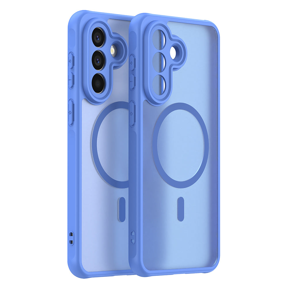Custodia MagSafe per Samsung Galaxy A57 5G, Techsuit, HaloFrost II, Blu