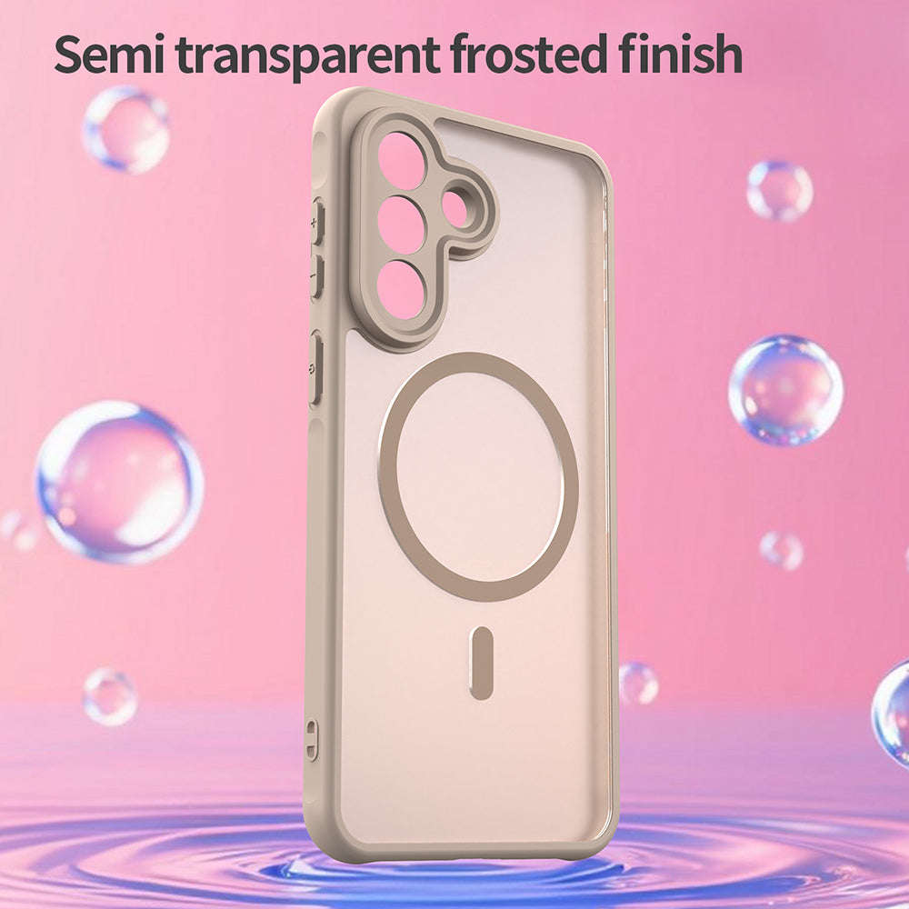 Custodia MagSafe per Samsung Galaxy A57 5G, Techsuit, HaloFrost II, Dorata