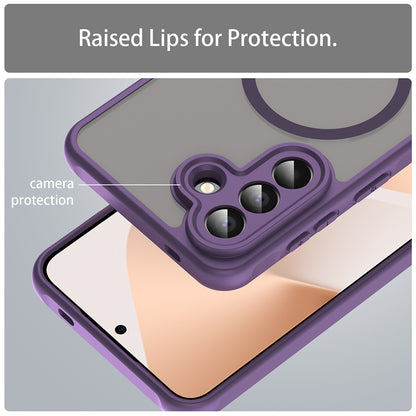 Custodia MagSafe per Samsung Galaxy A57 5G, Techsuit, HaloFrost II, Viola