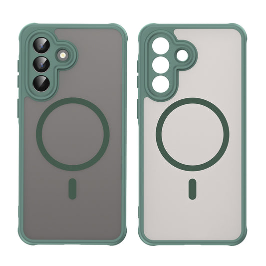 Custodia MagSafe per Samsung Galaxy A57 5G, Techsuit, HaloFrost II, Verde