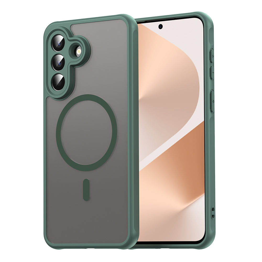 Custodia MagSafe per Samsung Galaxy A57 5G, Techsuit, HaloFrost II, Verde