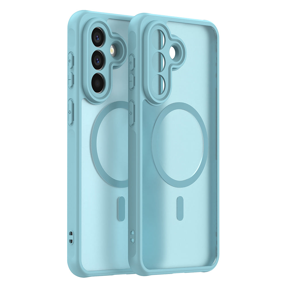 Custodia MagSafe per Samsung Galaxy A57 5G, Techsuit, HaloFrost II, Verde Chiaro