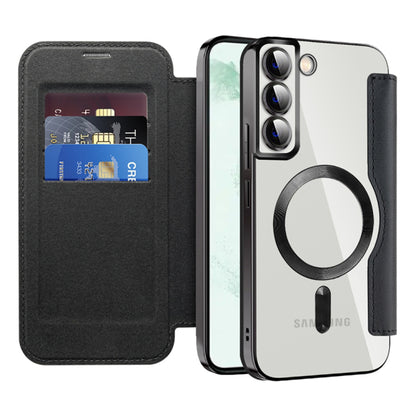 Custodia MagSafe per Samsung Galaxy S22+ 5G S906, Techsuit, SmartMag Book, Nera