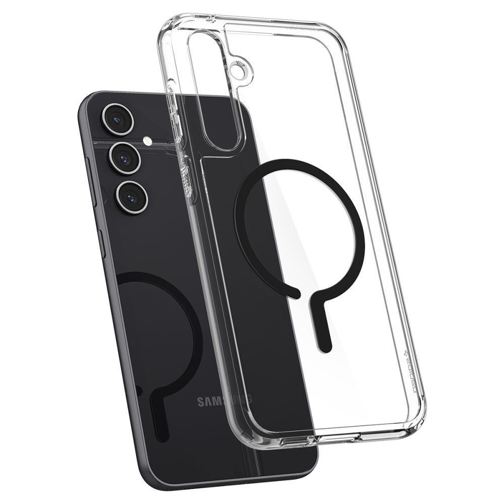 Custodia MagSafe per Samsung Galaxy S23 FE S711, Spigen, Ultra Hybrid OneTap Ring, Trasparente