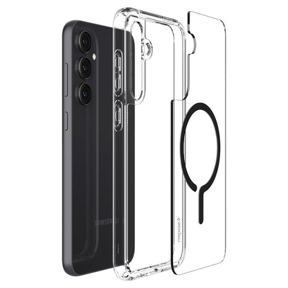 Custodia MagSafe per Samsung Galaxy S23 FE S711, Spigen, Ultra Hybrid OneTap Ring, Trasparente