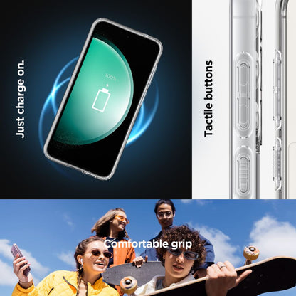 Custodia MagSafe per Samsung Galaxy S23 FE S711, Spigen, Ultra Hybrid OneTap Ring, Trasparente