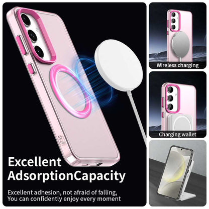 Custodia MagSafe per Samsung Galaxy S23 FE S711, Techsuit, CandyCase, Rosa