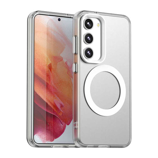 Custodia MagSafe per Samsung Galaxy S23+ S916, Techsuit, CandyCase, Bianca
