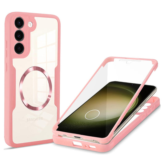 Custodia MagSafe per Samsung Galaxy S23+ S916, Techsuit, ColorVerse 360, Rosa