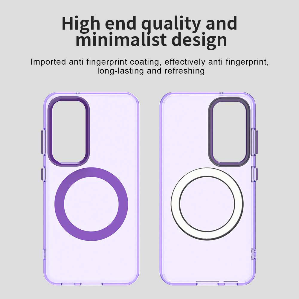 Custodia MagSafe per Samsung Galaxy S23 S911, Techsuit, CandyCase, Viola