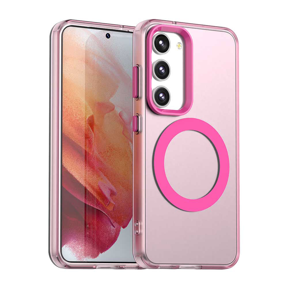Custodia MagSafe per Samsung Galaxy S23 S911, Techsuit, CandyCase, Rosa
