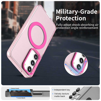 Custodia MagSafe per Samsung Galaxy S23 S911, Techsuit, CandyCase, Rosa