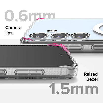 Custodia MagSafe per Samsung Galaxy S24 FE S721, Ringke, Fusion, Trasparente