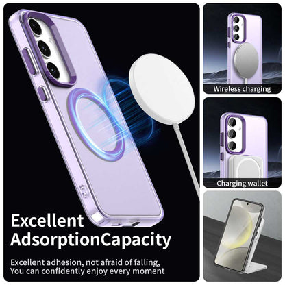 Custodia MagSafe per Samsung Galaxy S24 FE S721, Techsuit, CandyCase, Viola