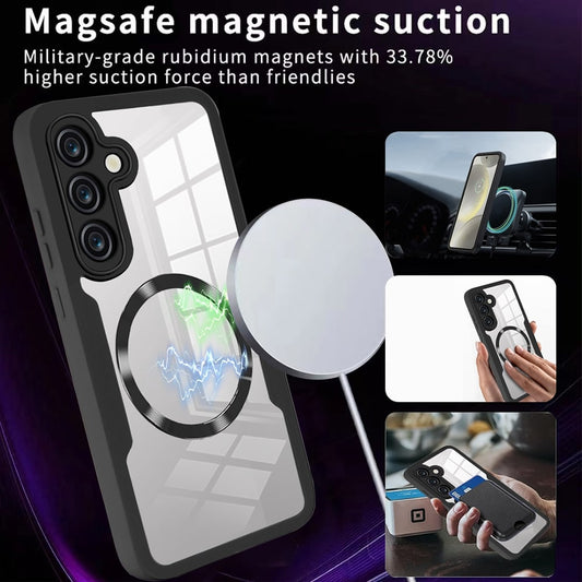 Custodia MagSafe per Samsung Galaxy S24+ S926, Techsuit, ColorVerse 360, Blu
