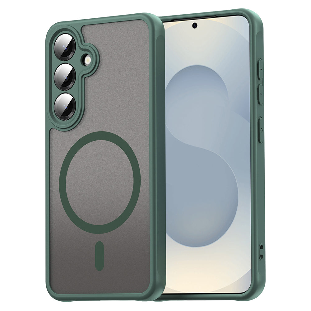 Custodia MagSafe per Samsung Galaxy S24+ S926, Techsuit, HaloFrost II, Verde