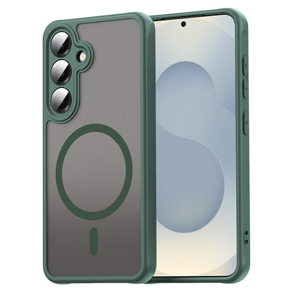 Custodia MagSafe per Samsung Galaxy S24+ S926, Techsuit, HaloFrost II, Verde