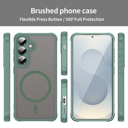 Custodia MagSafe per Samsung Galaxy S24+ S926, Techsuit, HaloFrost II, Verde