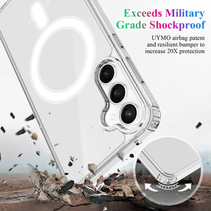 Custodia MagSafe per Samsung Galaxy S24+ S926, Techsuit, Pro, Trasparente