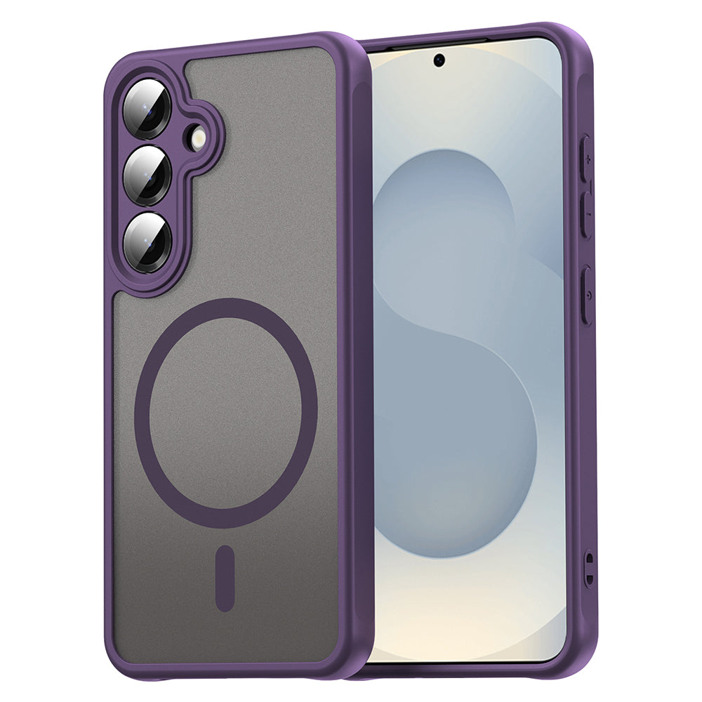 Custodia MagSafe per Samsung Galaxy S24 S921, Techsuit, HaloFrost II, Viola