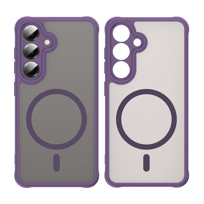 Custodia MagSafe per Samsung Galaxy S24 S921, Techsuit, HaloFrost II, Viola