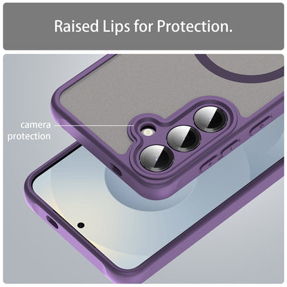 Custodia MagSafe per Samsung Galaxy S24 S921, Techsuit, HaloFrost II, Viola