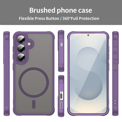 Custodia MagSafe per Samsung Galaxy S24 S921, Techsuit, HaloFrost II, Viola