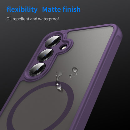 Custodia MagSafe per Samsung Galaxy S24 S921, Techsuit, HaloFrost II, Viola