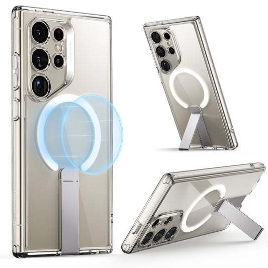 Custodia MagSafe per Samsung Galaxy S24 Ultra S928, ESR, Boost Flickstand, Trasparente