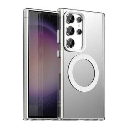 Custodia MagSafe per Samsung Galaxy S24 Ultra S928, Techsuit, CandyCase, Bianca